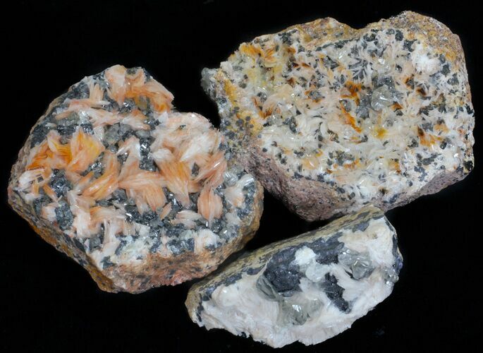 Cerussite, Barite & Galena - Wholesale Flat ( pieces) #59964